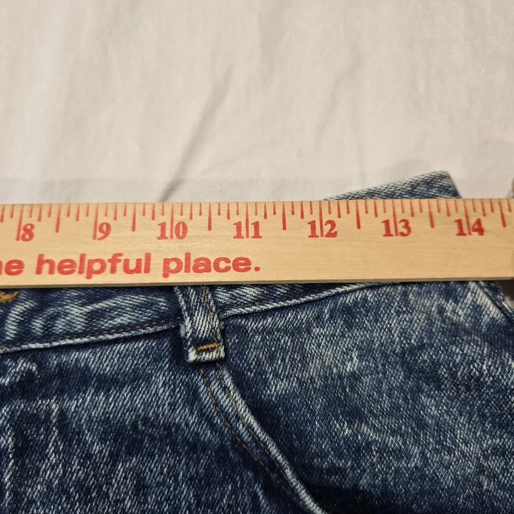JORDACHE‎ High Waist Acid Dark Wash Denim Skirt 6? VINTAGE